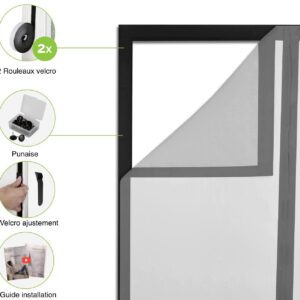 Moustiquaire Baie Vitrée Blanche