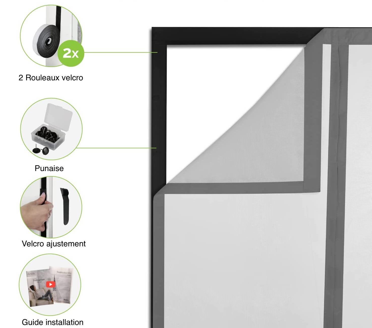 Moustiquaire Baie Vitrée Blanche 1 Moustiquaire Baie Vitrée Blanche