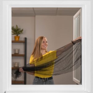 Moustiquaire Fenetre Recoupable Grise