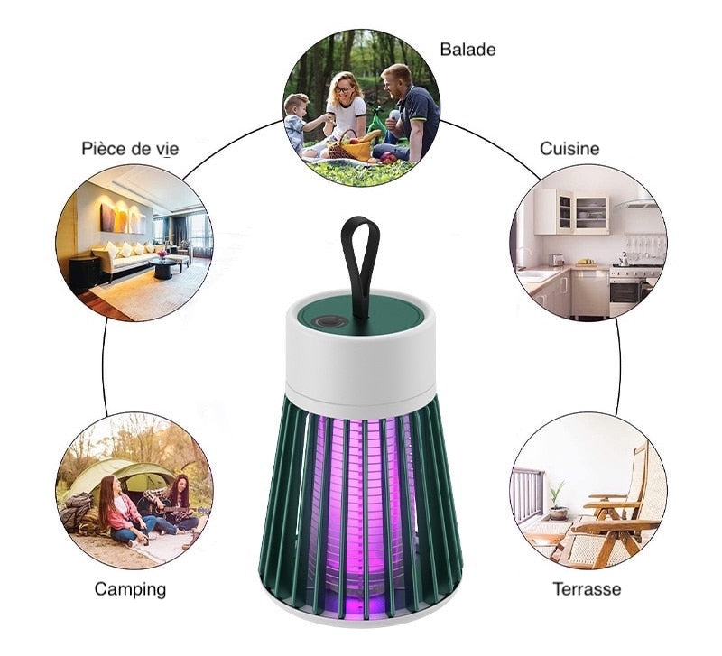 Lampe Anti Moustique Portable Grise 5 Lampe Anti Moustique Portable Grise